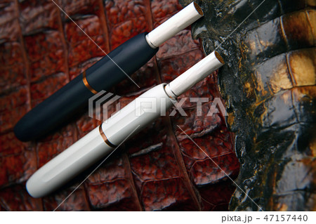 electronic smoke device crocodile leather backgrou 47157440