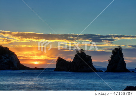 逢ヶ浜の日の出 逢ヶ浜の日の出 47158707