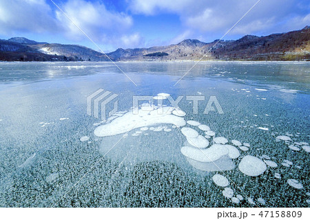 赤城大沼のアイスバブル２ 47158809