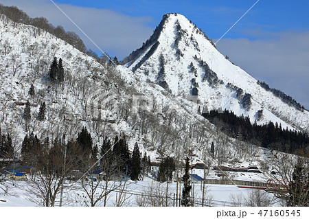 冬晴れの蒲生岳ー叶津から 福島県只見町 冬晴れの蒲生岳ー叶津から 福島県只見町 47160545