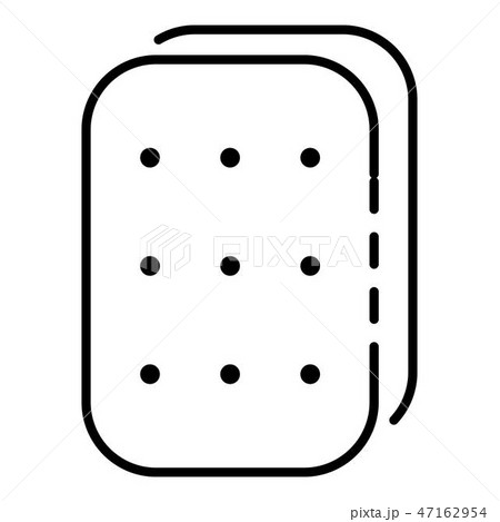 Crackers icon, outline style 47162954