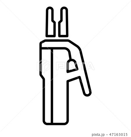 Welder clamp icon, outline style Welder clamp icon, outline style 47163015
