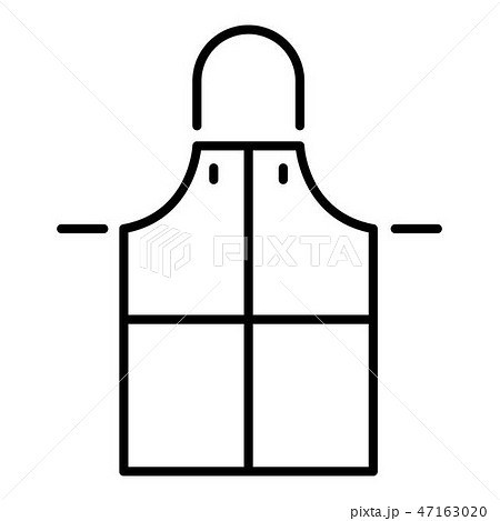 Welder apron icon, outline style 47163020