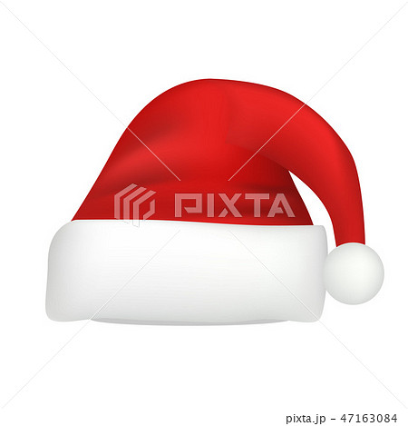 Santa hat icon, realistic style 47163084
