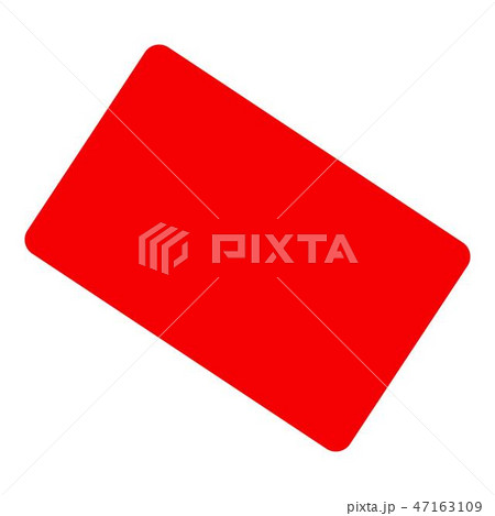 Red card icon, flat style Red card icon, flat style 47163109