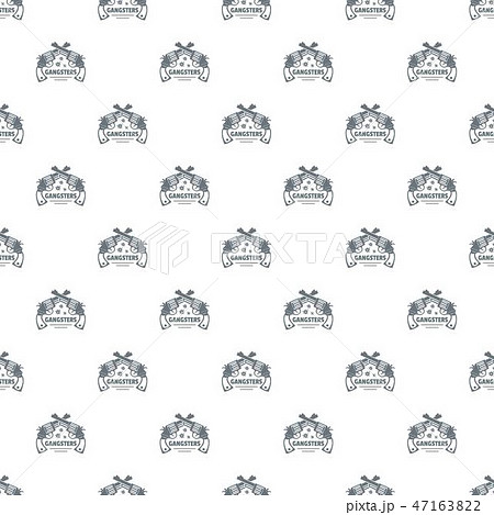 Gangsters pattern vector seamless 47163822