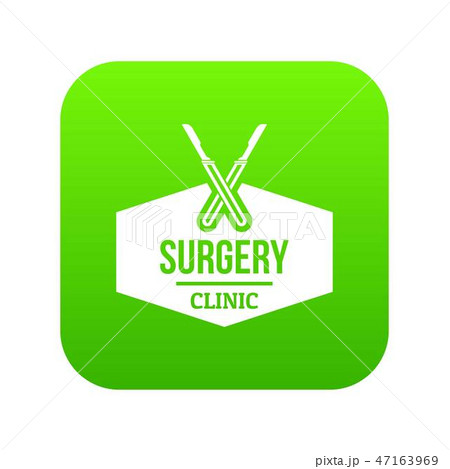 Clinic instrument icon green vector Clinic instrument icon green vector 47163969
