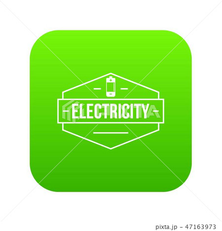 Battery icon green vector Battery icon green vector 47163973