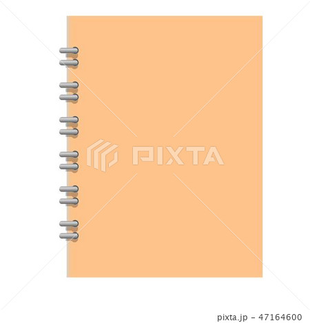 Spiral notebook icon, realistic style 47164600