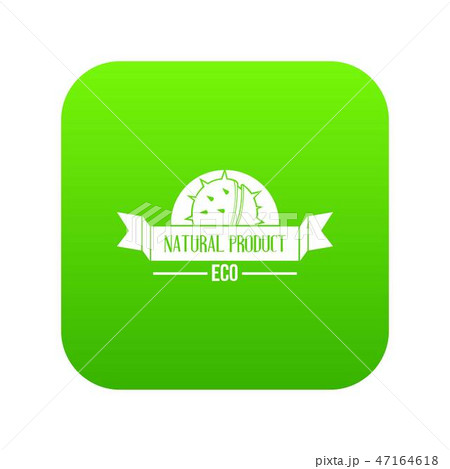 Chestnut icon green vector 47164618
