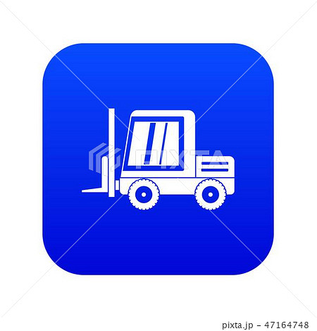 Stacker loader icon digital blue 47164748