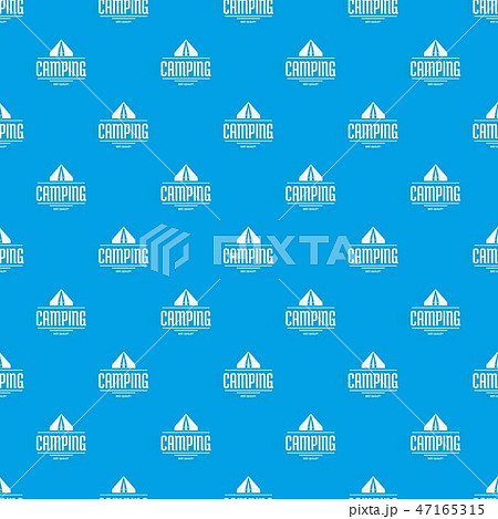 Best camping pattern vector seamless blue 47165315
