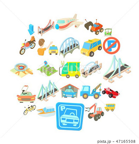 Repairing icons set, cartoon style 47165508