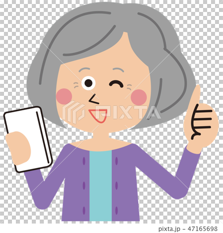 成功操作智能手機的高級可愛女人 成功操作智能手機的高級可愛女人 47165698