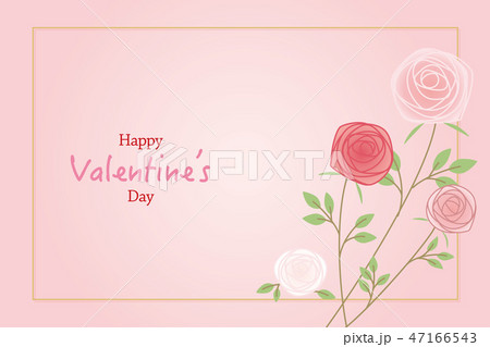 背景イラスト バラ バレンタインのイラスト素材