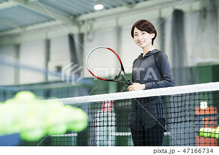 テニス　テニスクラブ　テニススクール　フィットネス　スポーツジム　女性 47166734