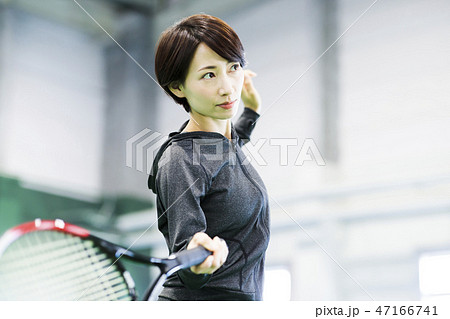 テニス テニスクラブ テニススクール フィットネス スポーツジム 女性 テニス テニスクラブ テニススクール フィットネス スポーツジム 女性 47166741