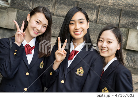 女子高生　札幌　修学旅行　札幌市資料館 47167002