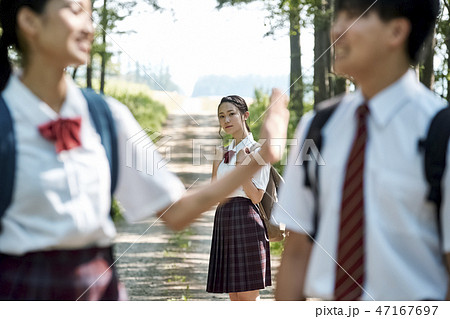 高校生　通学風景 47167697