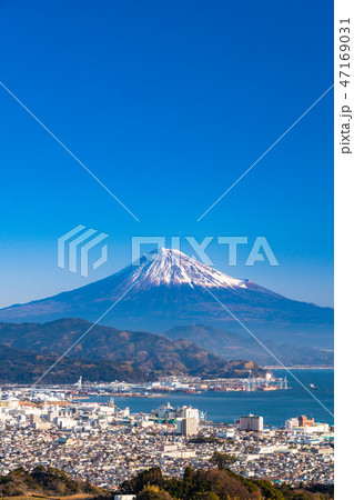 《静岡県》富士山・清水港の眺め《日本平より》 47169031