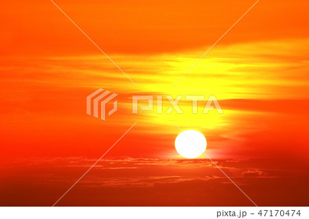 last light of sunset back on silhouette heap cloud last light of sunset back on silhouette heap cloud 47170474