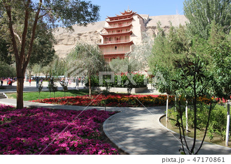 莫高窟　敦煌　世界遺産　シルクロード　中国 47170861