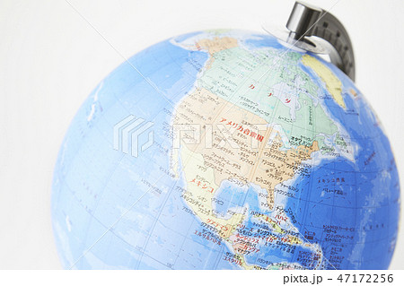 地球儀　アメリカ　カナダ　北米 47172256