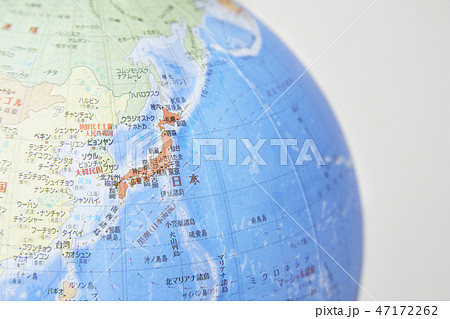 地球儀　日本　中心　アジア　近郊 47172262