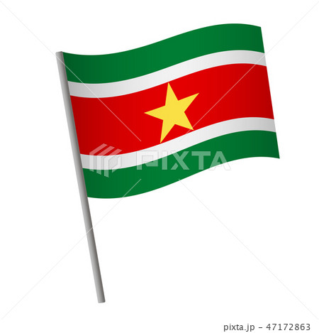Suriname flag icon. 47172863