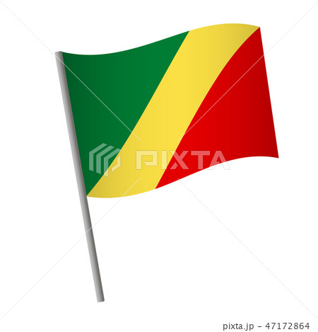 Republic of the Congo flag icon. 47172864
