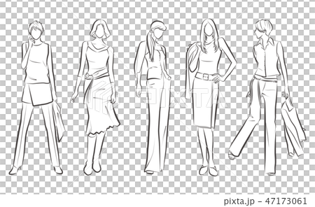 Women's fashion illustration Women's fashion illustration 47173061