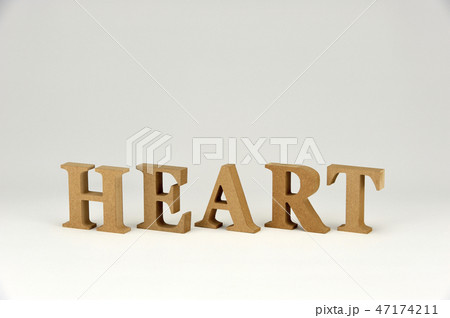 HEART   英文字　背景素材 47174211
