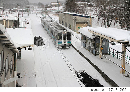 大糸線 冬の簗場駅 大糸線 冬の簗場駅 47174262