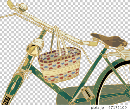 レトロな自転車のイラスト素材