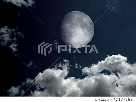 The moon in the night sky The moon in the night sky 47177268