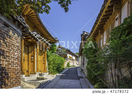 韓屋 北村韓屋村 路地 47178372