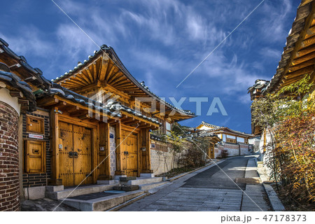 韓屋 北村韓屋村 路地 47178373