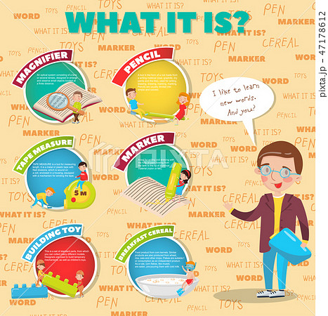 What It Is Description Of Tools For Study And のイラスト素材