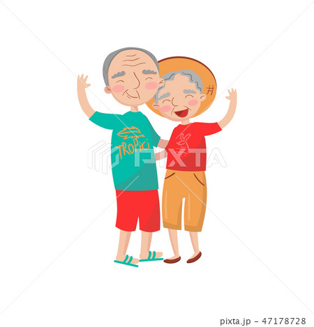 Happy mature couple embracing cartoon vector Illustration Happy mature couple embracing cartoon vector Illustration 47178728