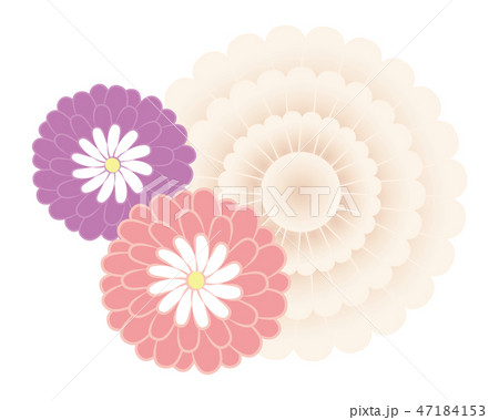 カット素材-和風花 16 47184153