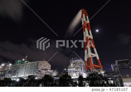 発電所の夜景 47185107