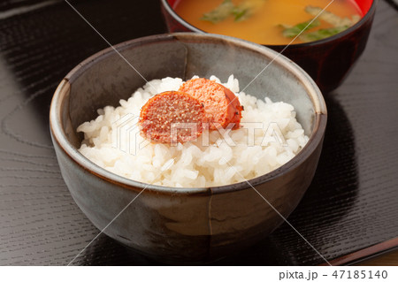 焼きタラコとご飯 焼きタラコとご飯 47185140