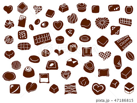 手描き チョコレート1のイラスト素材 47186815 Pixta