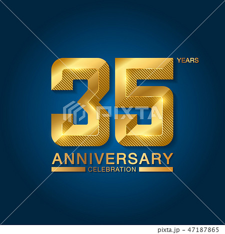 35 years anniversary celebration logotype. 35 years anniversary celebration logotype. 47187865