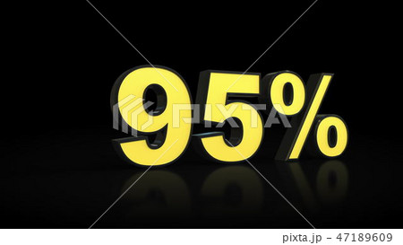 ninety-five 95 percent 3D rendering ninety-five 95 percent 3D rendering 47189609