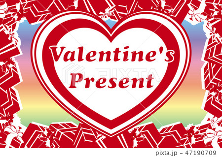 背景 贈り物 バレンタインデー 赤いハートパターン ギフト プレゼント 無料素材 宣伝ポスター 広告のイラスト素材