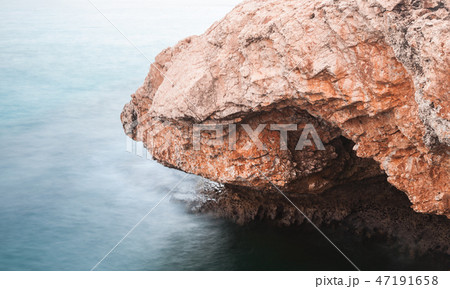 Coast of Mediterranean Sea. Long exposure Coast of Mediterranean Sea. Long exposure 47191658
