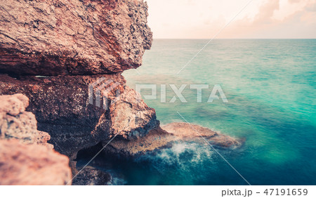 Mediterranean Sea coastal landscape Mediterranean Sea coastal landscape 47191659