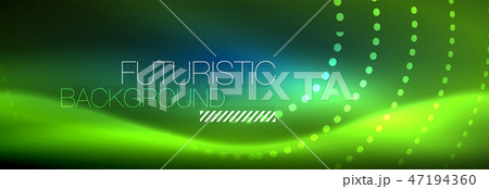 Glowing neon circle line dots, round line design, abstract style on black background. Neon abstract Glowing neon circle line dots, round line design, abstract style on black background. Neon abstract 47194360