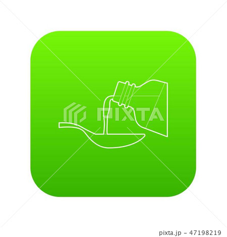 Medical syrup icon green vector 47198219